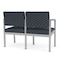 Lesro Lenox 2 Seat Tandem Seating W/ Arm, 43.5 in W 24.5 in L 32 in H LS2103 - alternate 3